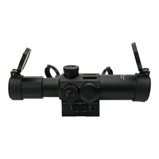 JS-Tactical Rifel Scope mit 4X Zoom, 32mm Linse mit Not-Red-Dot Tube Black